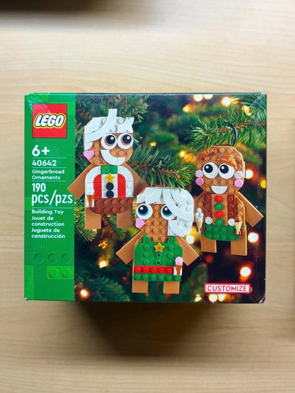 LEGO Gingerbread Ornaments - 3 Tree Ornaments Building Set Ages 6+ - 40642